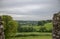 Restormel Castle view From the Battlements out towards Lostwithiel