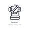 restrict outline icon. isolated line vector illustration from startup stategy and collection. editable thin stroke restrict icon