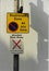 Restricted parking and alcohol free zone signs