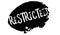 Restricted rubber stamp