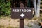 Restroom directions