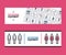 Restroom equipment supply banner, vector illustration. Public toilet service company advertisement header. WC furniture
