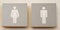 Restroom male and female sign