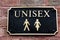 Restroom signs unisex