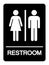 Restroom Symbol Sign, Vector Illustration, Isolate On White Background Label. EPS10