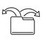 Restructure file icon, outline style