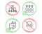 Restructuring, Evaporation and Journey path icons set. Face recognition sign. Vector