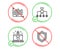 Restructuring, Start business and Diagram chart icons set. Security sign. Vector