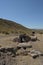 Rests of megalithic dolmen in park megalithic of Gorafe, Granada, Spain