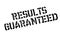 Results Guaranteed rubber stamp