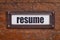 Resume label