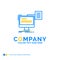 resume, storage, print, cv, document Blue Yellow Business Logo t