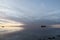 Resupply cargo barge on waters of Nunavut