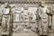 Resurrection, detail of the funerary monument to Gastone della Torre, Basilica di Santa Croce in Florence