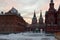 Resurrection gates of Kitay-gorod on an early winter morning