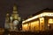 Resurrection of the Temple The Savior on the Spilled Blood Russia. St. Petersburg. at night over the river