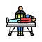 resuscitation efforts color icon vector illustration