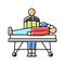 resuscitation efforts color icon vector illustration