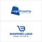 Retail online shopping handbag trolley logo design