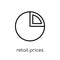 Retail Prices Index (RPI) icon. Trendy modern flat linear vector