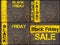 Retail Sales Conceptual images with Black Friday message