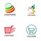 Retail and shopping logo design and icon