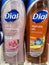 Retail store bath soap body wash Dial variety