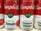 Retail store Campbell`s soup variety large cans