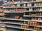 Retail store Jif peanut butter recall section empty