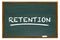 Retention Chalk Board Word Retain Customers Employees