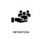 retention icon. retention concept symbol design, vector illustra