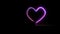 Retheme heart beat line symbol colorful neon racing light