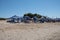 Rethymno Beach in a summer day, Crete, Greece.