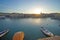 Rethymno, Greece, September 30 View of the bay of Rethymno with its boats, its shops