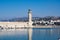 Rethymno Lighthouse, Crete island, Greece