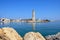 Rethymno lighthouse and harbour, Crete.