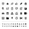 Retina office tools icon set