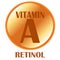 Retinol, Vitamin A, Circular pictogram