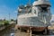 Retired LST-676 tank landing ship on display in seaside park