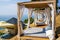 Retired spot for romantic rest and relaxation on the Beach, lounge recreation