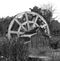 Retired wooden waterwheel