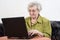 Retiree with laptop