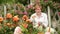 retiree woman gardening