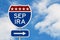 Retirement with SEP IRA plan route on a USA highway road sign