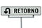 Retorno U-turn sign