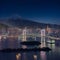 Retouch photo of rainbow bridge and fuji