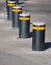 Retractable Electric Bollard Metallic