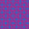 Retro 3D blue and pink diagonally cut intersecting ovals