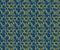 Retro 3D blue and yellow zigzag cut Marrakech