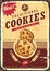 Retro advertisement for traditional homemade cookies